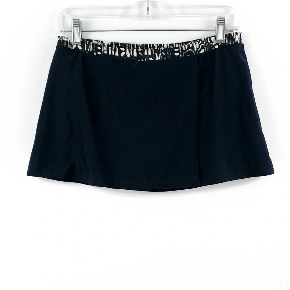 Profile by Gottex Size 8 Black/White Swim‎ Skirt